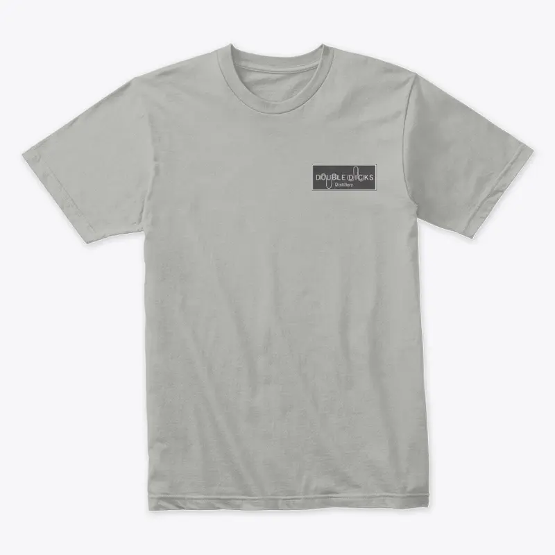 Double Dicks Distillery Light Gray T